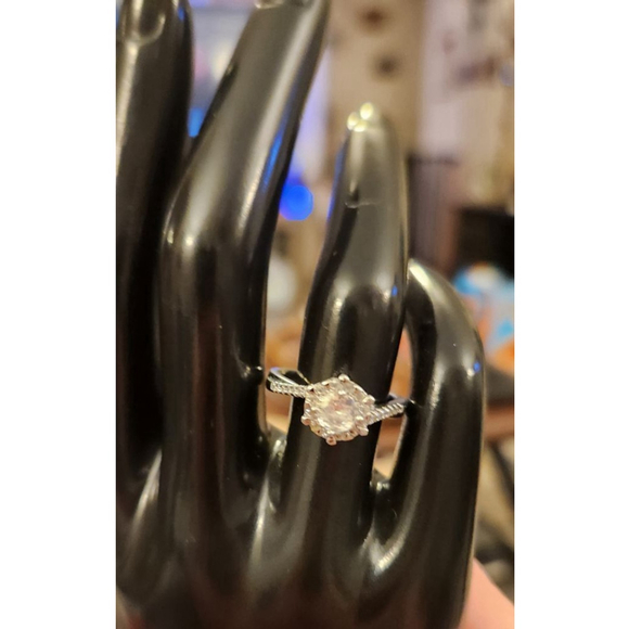 Giani Bernini Jewelry - Giani Bernini Cubic Zirconia Halo Ring in Sterling Silver
